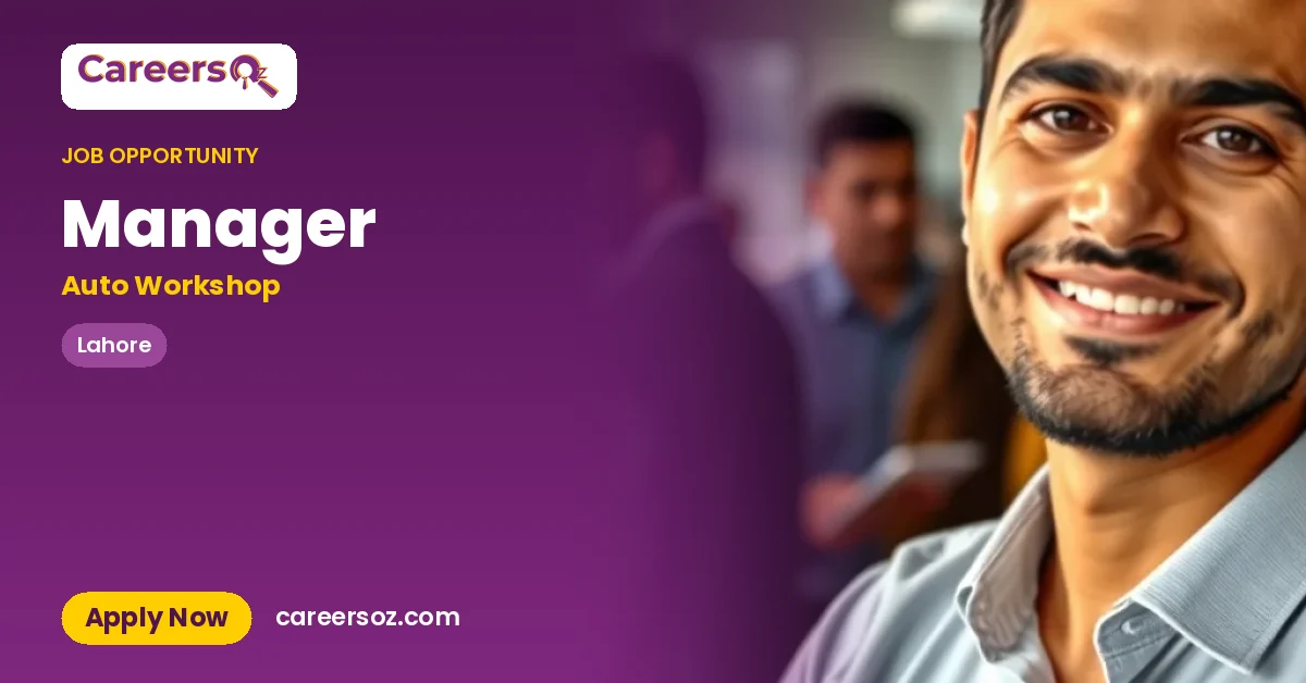 Manager – Auto Workshop