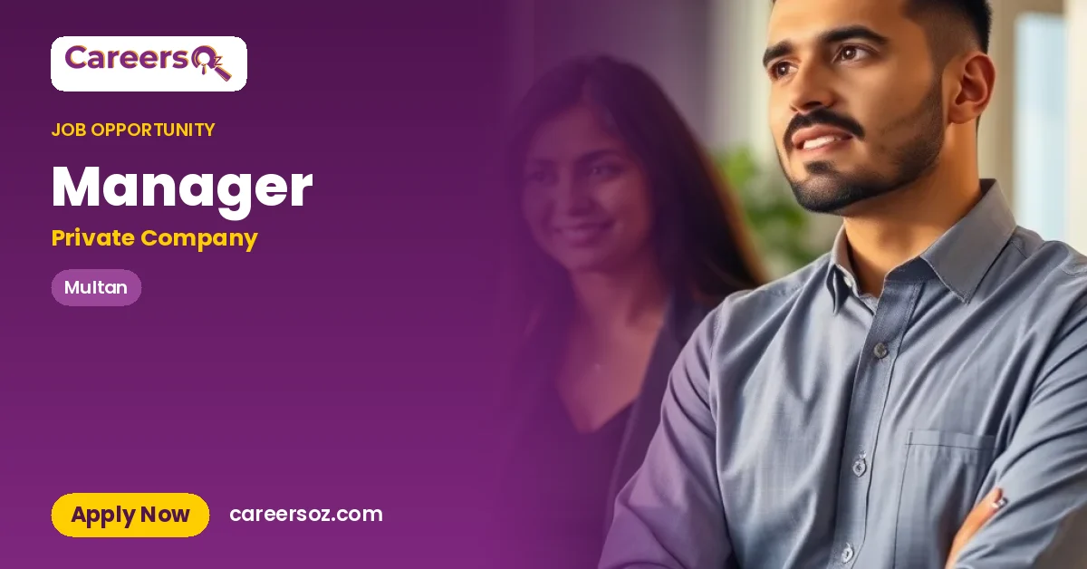Manager – Private Company