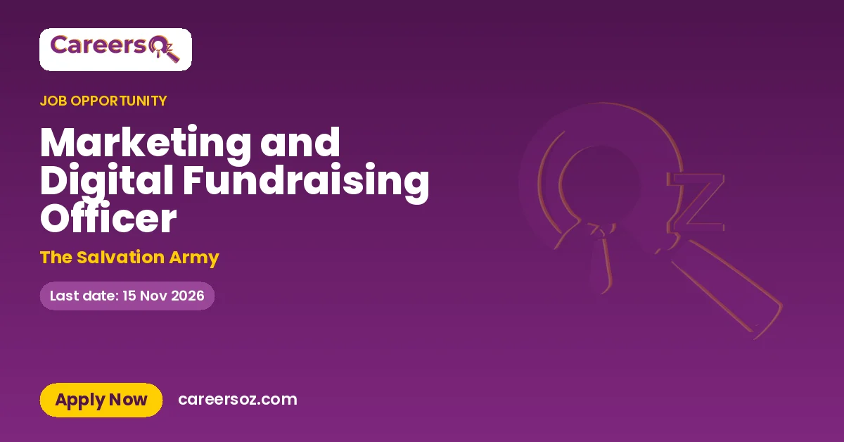 Marketing and Digital Fundraising Officer – The Salvation Army