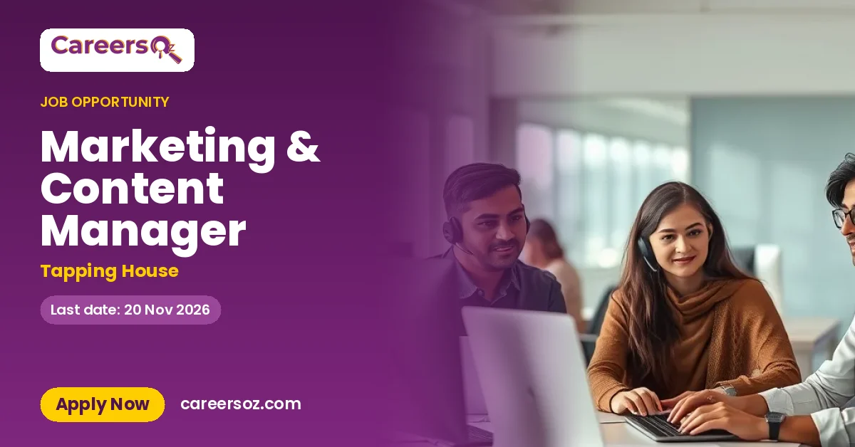 Marketing & Content Manager – Tapping House