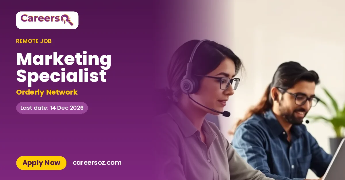 Marketing Specialist – Orderly Network