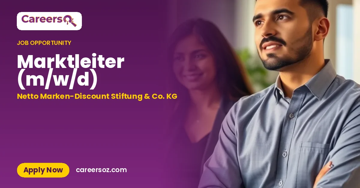 Marktleiter (m/w/d) – Netto Marken-Discount Stiftung & Co. KG