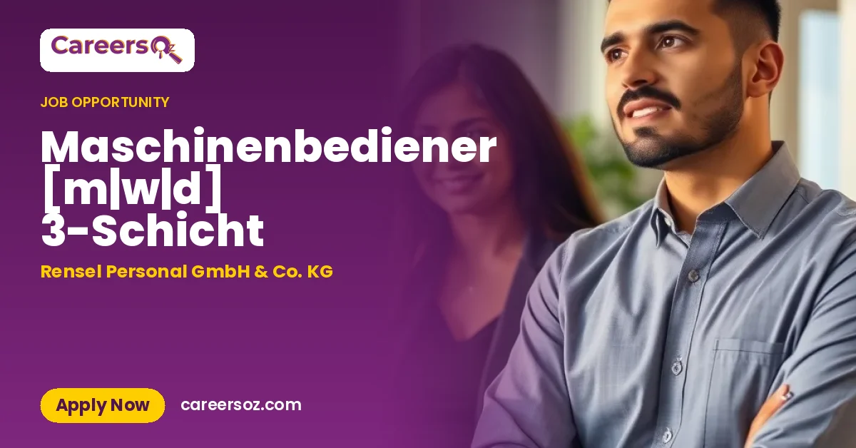 Maschinenbediener [m|w|d] 3-Schicht – Rensel Personal GmbH & Co. KG