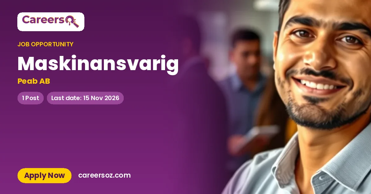 Maskinansvarig – Peab AB