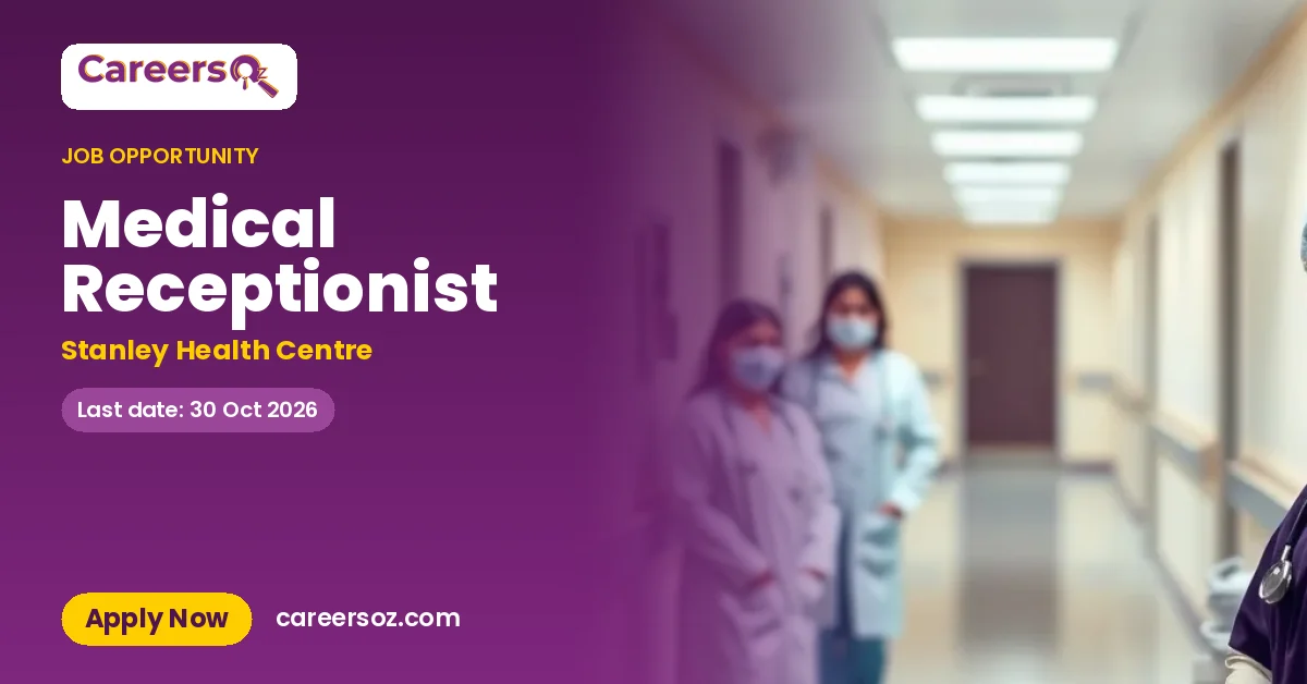 Medical Receptionist – Stanley Health Centre