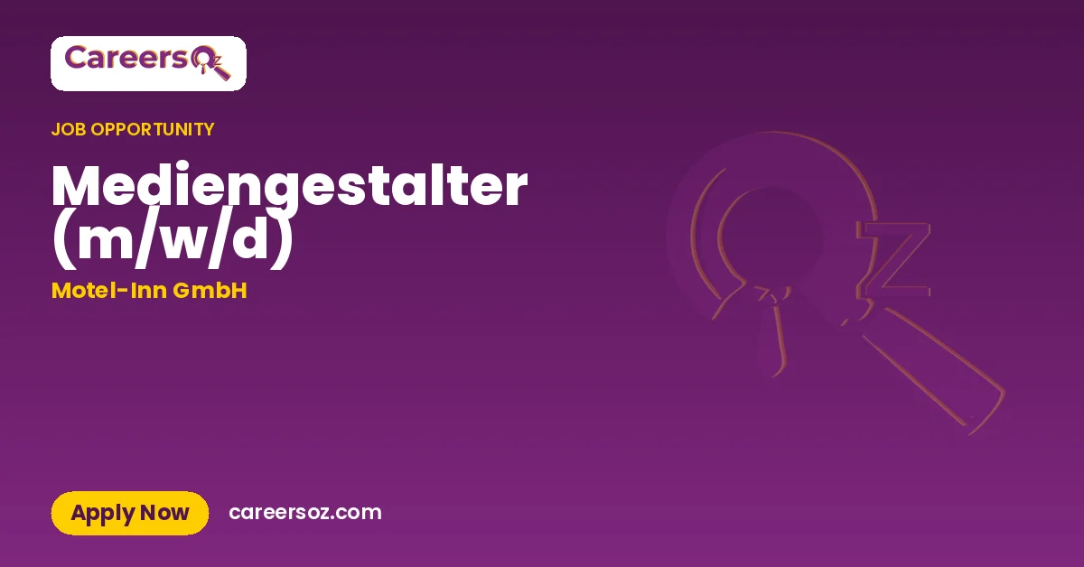 Mediengestalter (m/w/d) – Motel-Inn GmbH