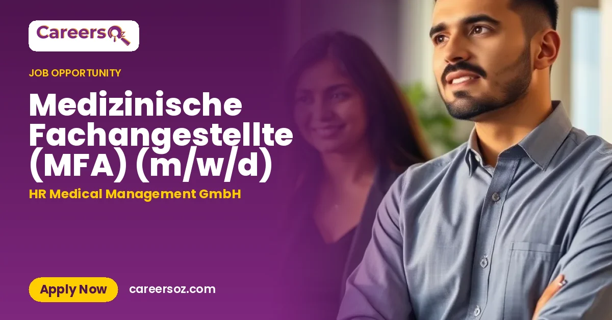Medizinische Fachangestellte (MFA) (m/w/d) – HR Medical Management GmbH