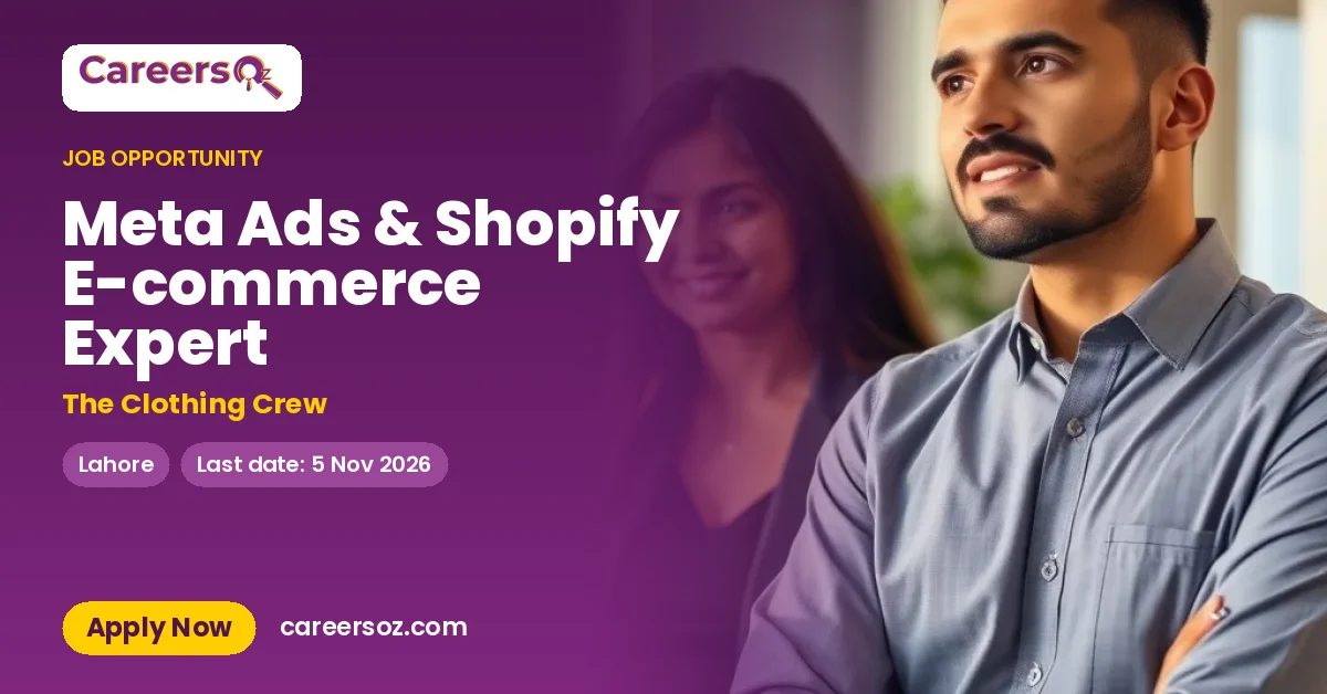 Meta Ads & Shopify E-commerce Expert – The Clothing Crew