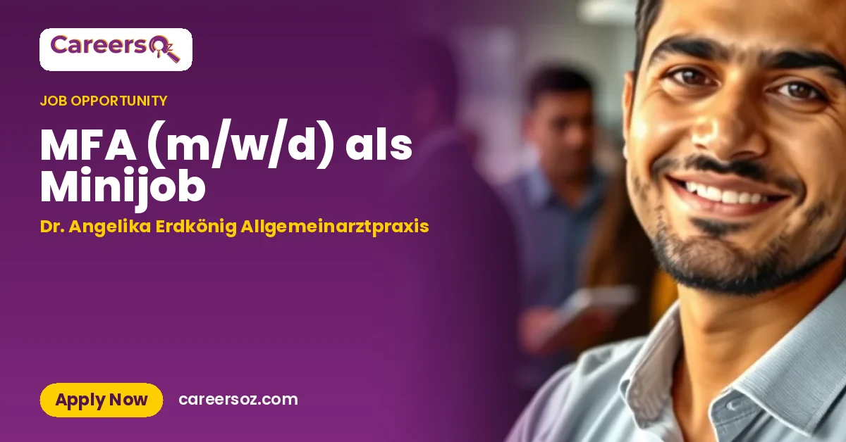 MFA (m/w/d) als Minijob – Dr. Angelika Erdkönig Allgemeinarztpraxis