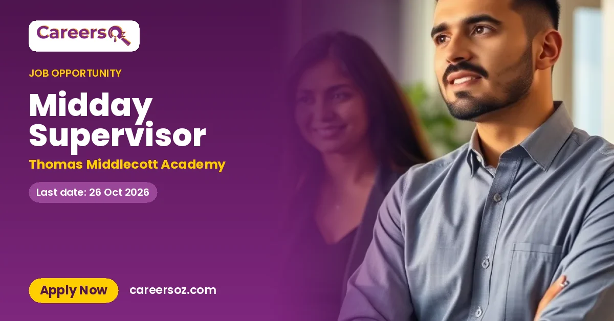 Midday Supervisor – Thomas Middlecott Academy