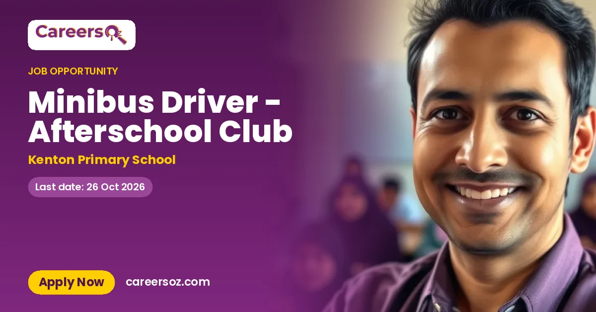 Minibus Driver - Afterschool Club – Kenton Primary School