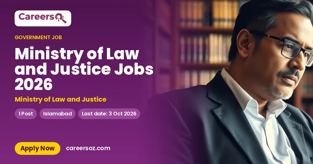 Ministry of Law and Justice Jobs 2026 – Ministry of Law and Justice