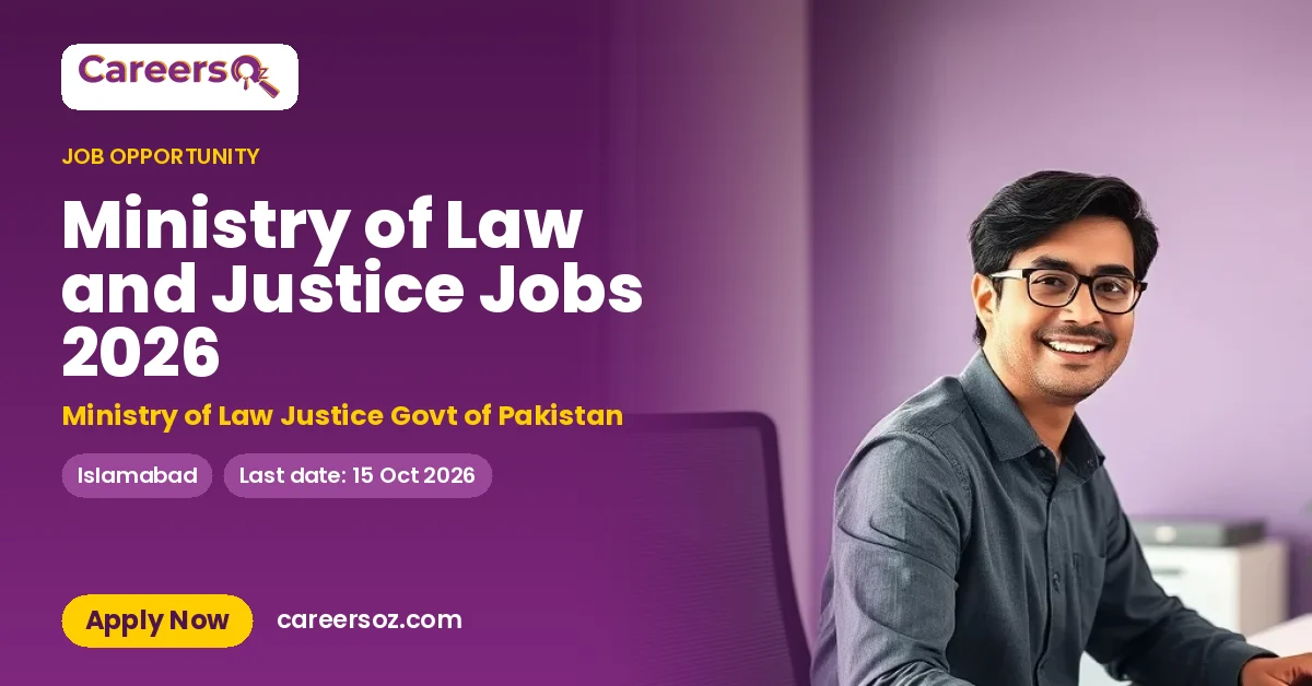 Ministry of Law and Justice Jobs 2026 – Ministry of Law Justice Govt of Pakistan