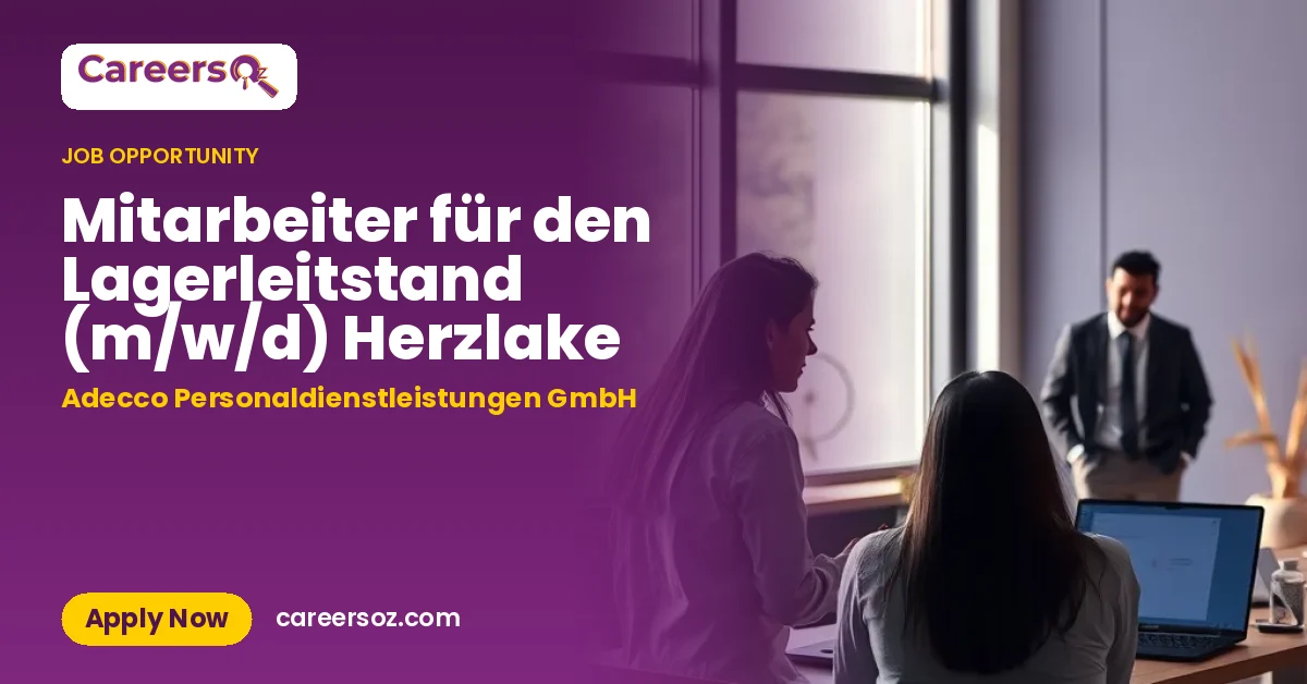 Mitarbeiter für den Lagerleitstand (m/w/d) Herzlake – Adecco Personaldienstleistungen GmbH