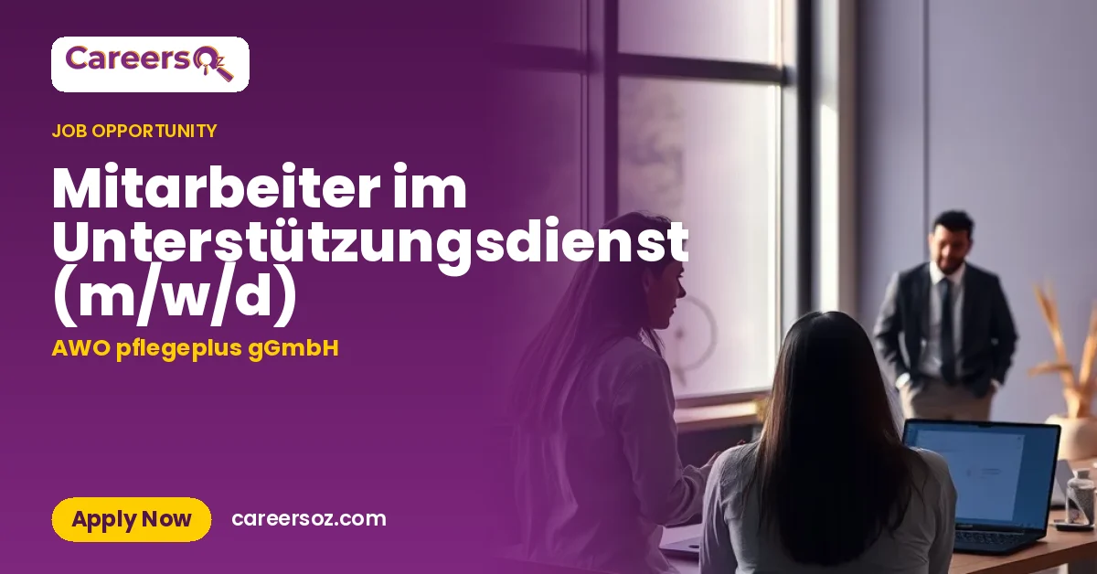 Mitarbeiter im Unterstützungsdienst (m/w/d) – AWO pflegeplus gGmbH