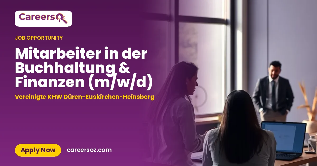 Mitarbeiter in der Buchhaltung & Finanzen (m/w/d) – Vereinigte KHW Düren-Euskirchen-Heinsberg