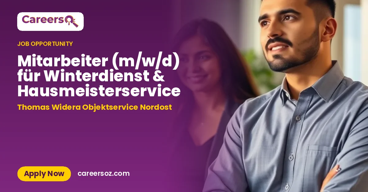 Mitarbeiter (m/w/d) für Winterdienst & Hausmeisterservice – Thomas Widera Objektservice Nordost