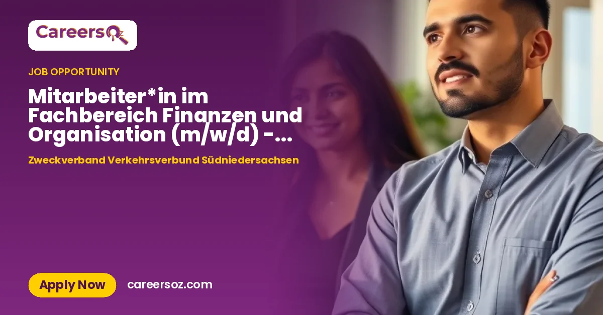 Mitarbeiter*in im Fachbereich Finanzen und Organisation (m/w/d) - 25 Std./Woche – Zweckverband Verkehrsverbund Südniedersachsen