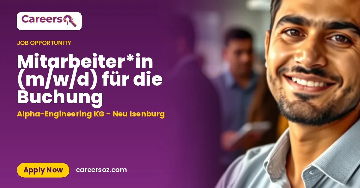 Mitarbeiter*in (m/w/d) für die Buchung – Alpha-Engineering KG - Neu Isenburg