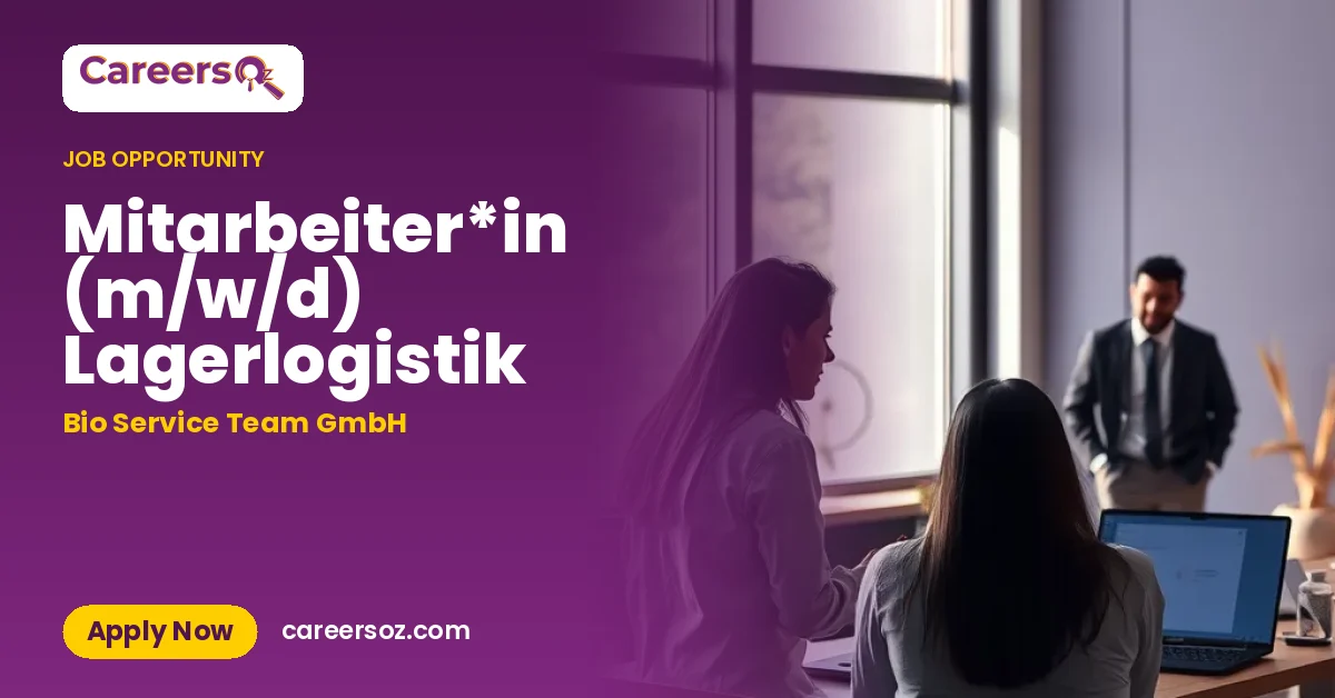 Mitarbeiter*in (m/w/d) Lagerlogistik – Bio Service Team GmbH