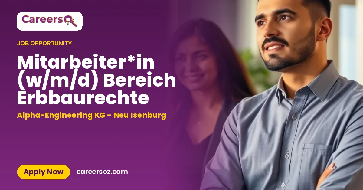 Mitarbeiter*in (w/m/d) Bereich Erbbaurechte – Alpha-Engineering KG - Neu Isenburg