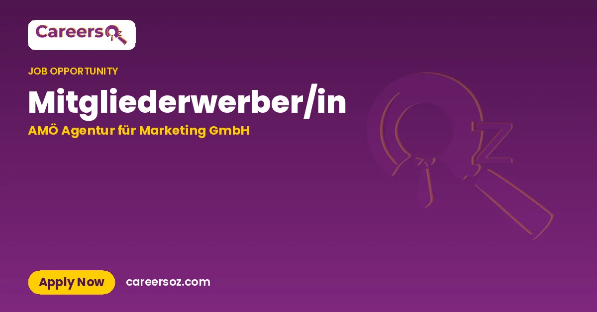 Mitgliederwerber/in – AMÖ Agentur für Marketing GmbH