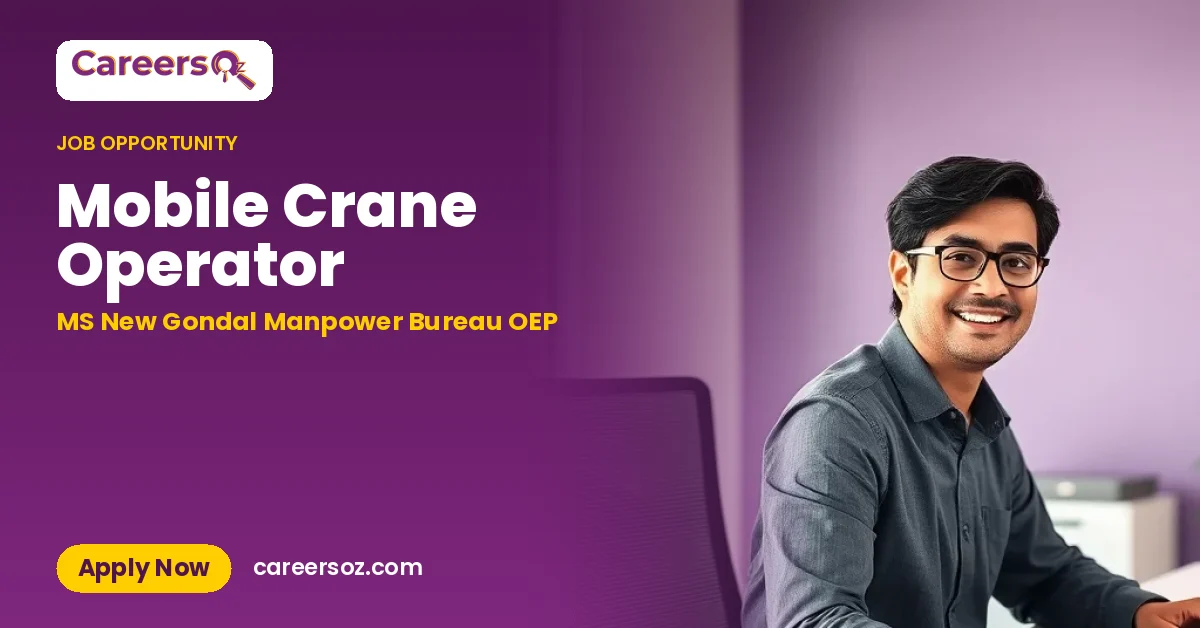 Mobile Crane Operator – MS New Gondal Manpower Bureau OEP