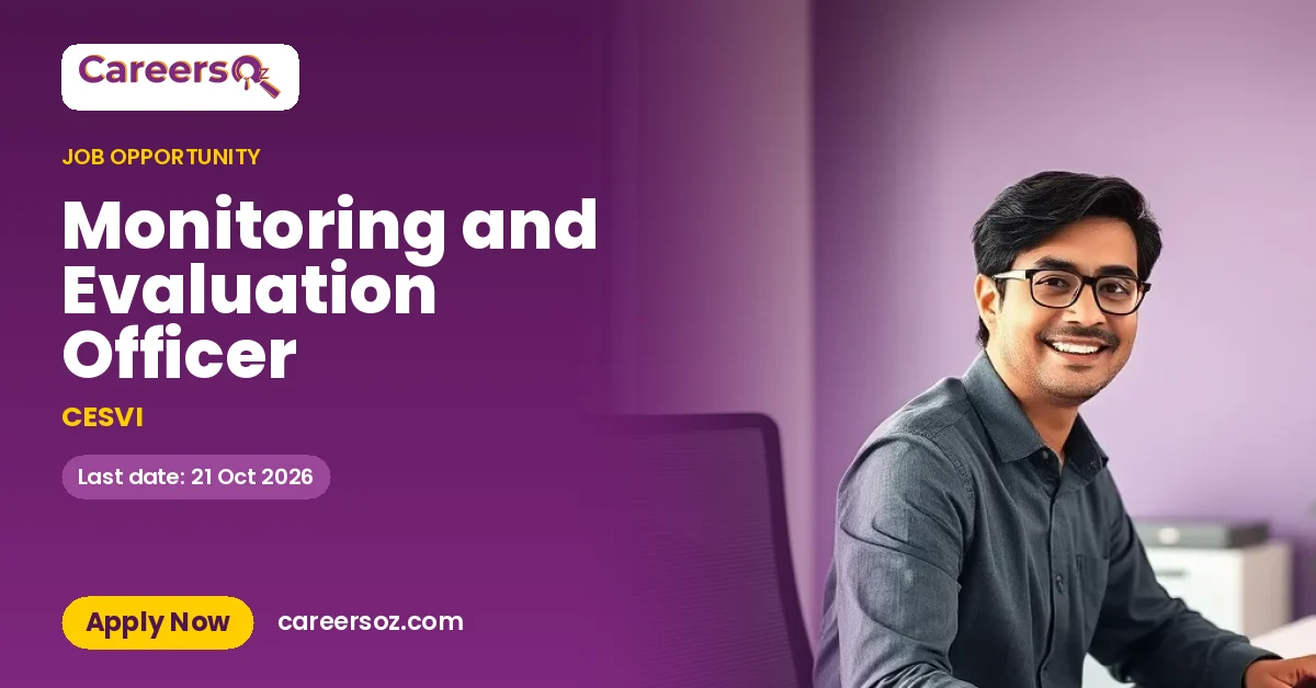 Monitoring and Evaluation Officer – CESVI