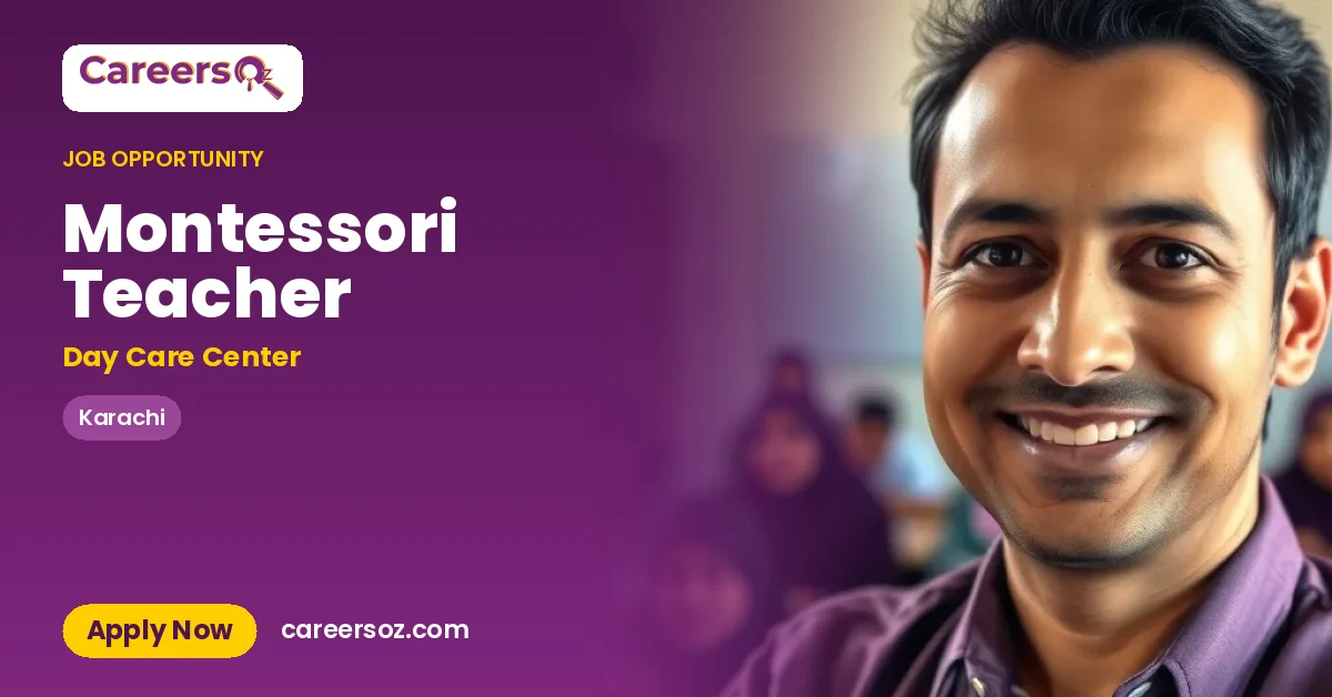 Montessori Teacher – Day Care Center