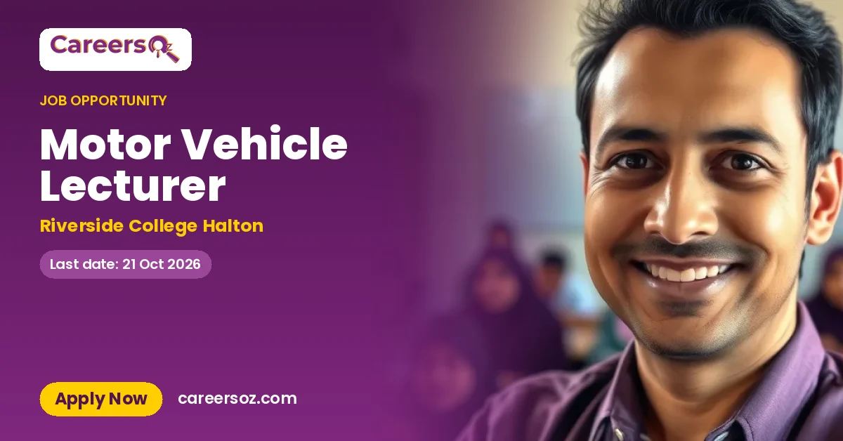 Motor Vehicle Lecturer – Riverside College Halton