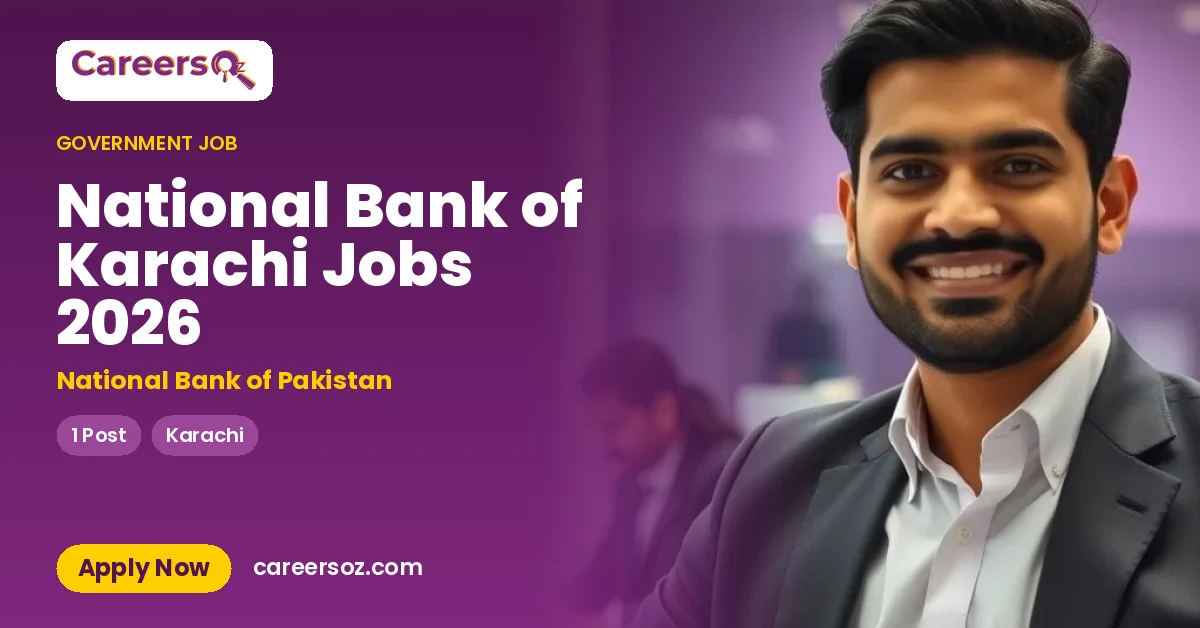 National Bank of Karachi Jobs 2026 – National Bank of Pakistan