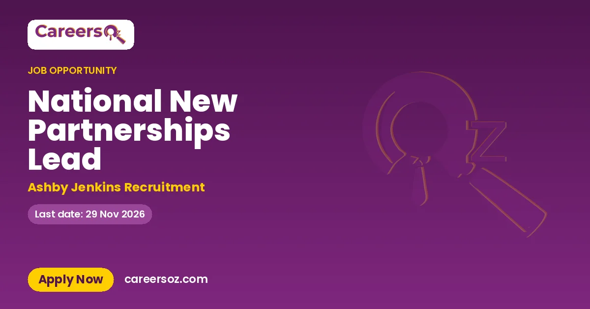 National New Partnerships Lead – Ashby Jenkins Recruitment