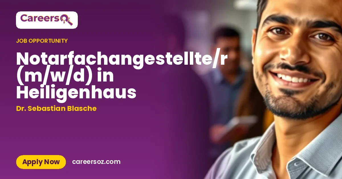 Notarfachangestellte/r (m/w/d) in Heiligenhaus – Dr. Sebastian Blasche