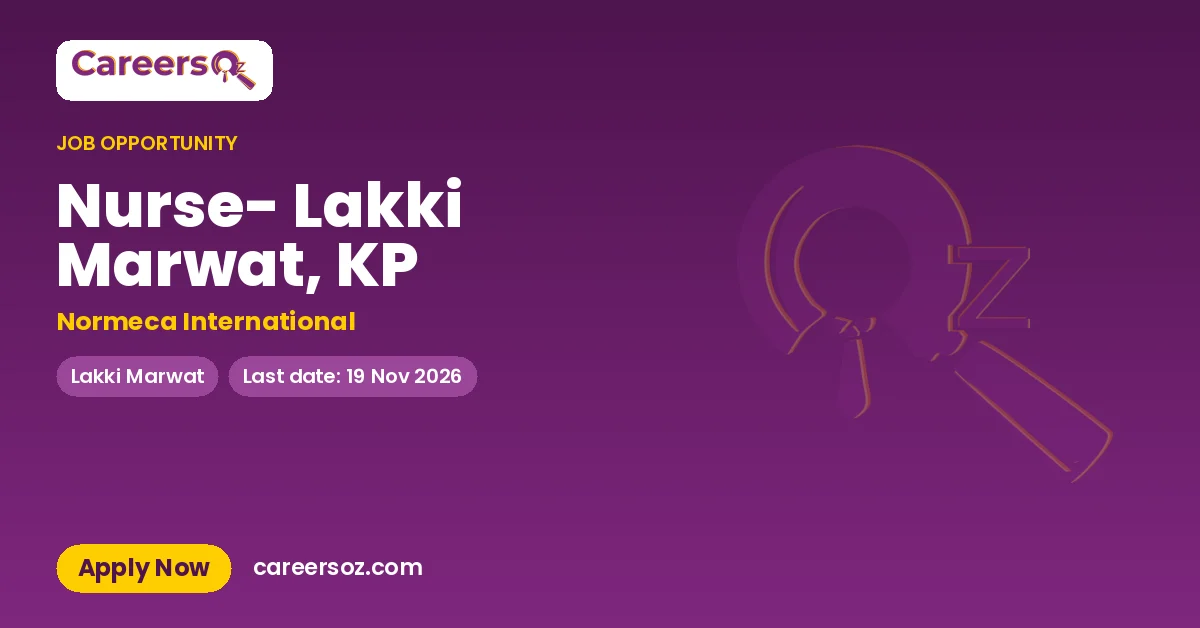 Nurse- Lakki Marwat, KP – Normeca International