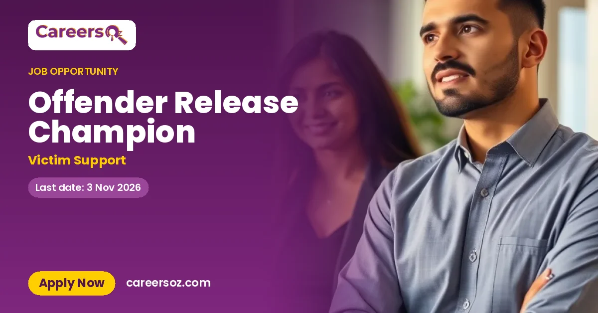 Offender Release Champion – Victim Support