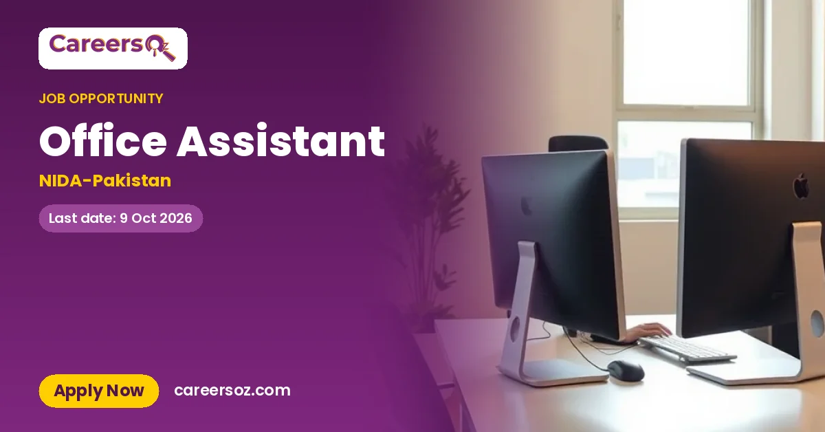 Office Assistant – NIDA-Pakistan