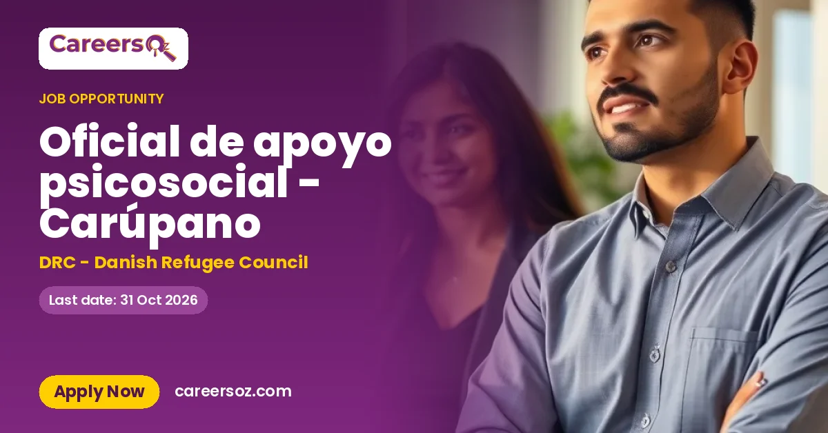 Oficial de apoyo psicosocial - Carúpano – DRC - Danish Refugee Council