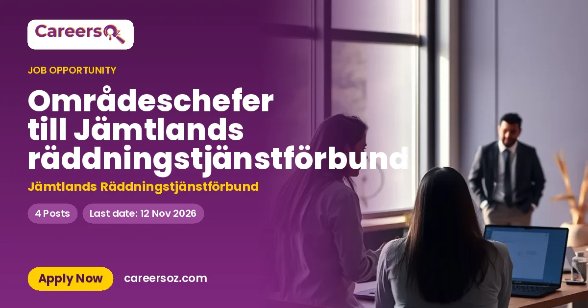 Områdeschefer till Jämtlands räddningstjänstförbund – Jämtlands Räddningstjänstförbund