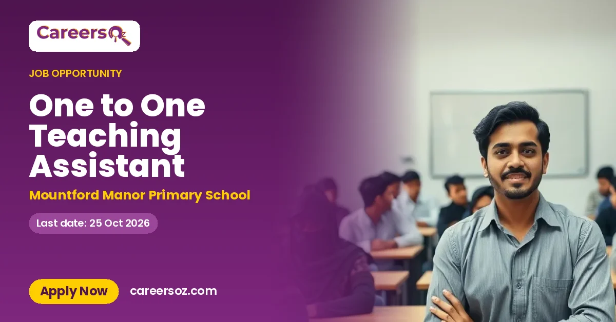 One to One Teaching Assistant – Mountford Manor Primary School