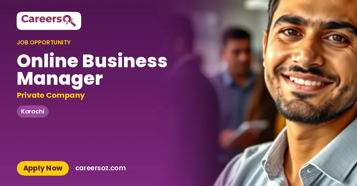 Online Business Manager – Private Company