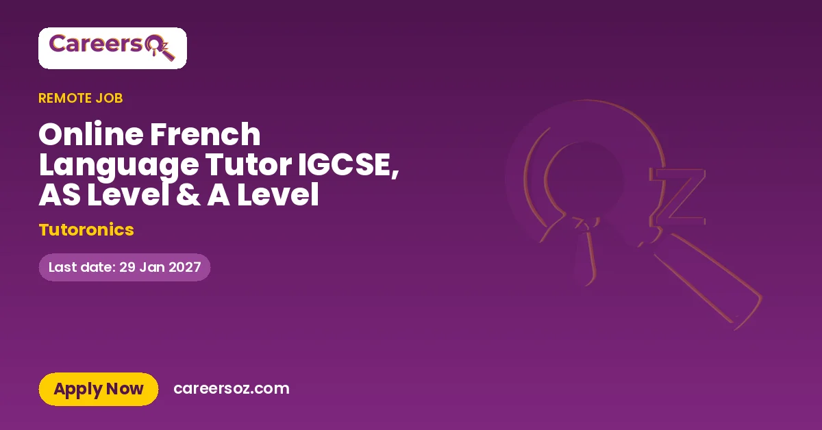 Online French Language Tutor IGCSE, AS Level & A Level – Tutoronics