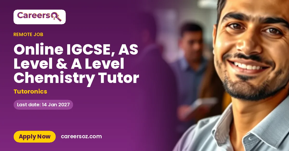 Online IGCSE, AS Level & A Level Chemistry Tutor – Tutoronics