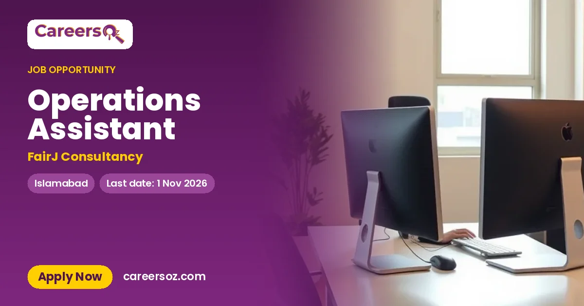 Operations Assistant – FairJ Consultancy