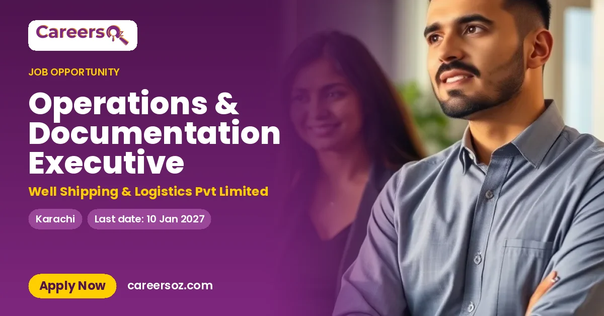 Operations & Documentation Executive – Well Shipping & Logistics Pvt Limited