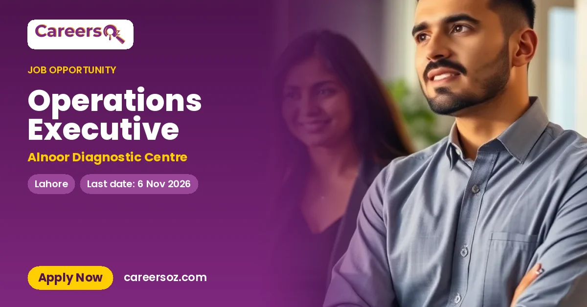 Operations Executive – Alnoor Diagnostic Centre