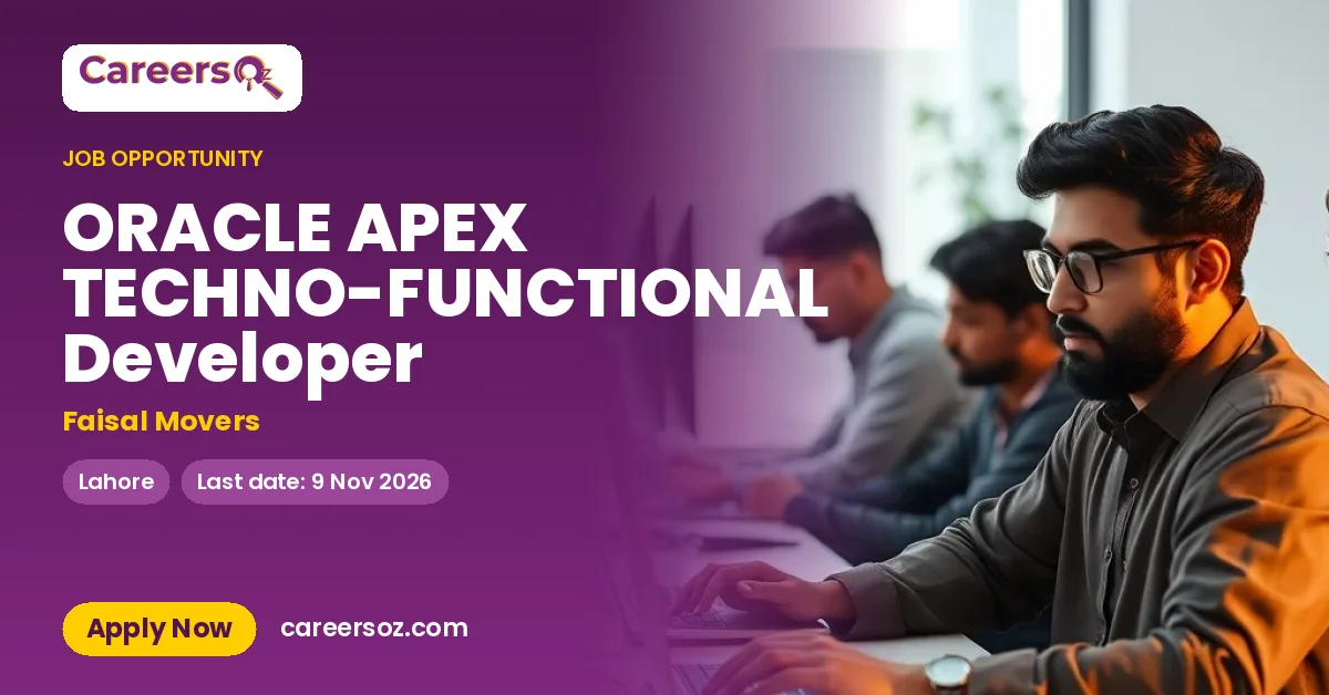 ORACLE APEX TECHNO-FUNCTIONAL Developer – Faisal Movers