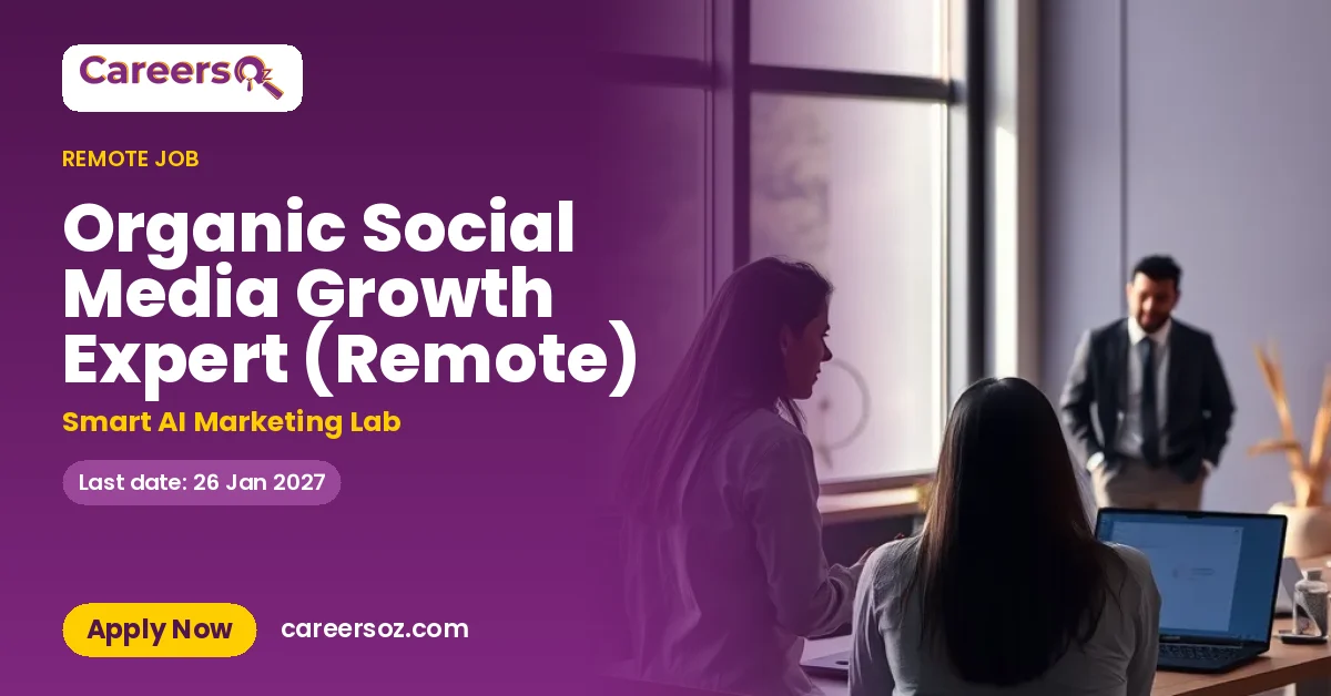 Organic Social Media Growth Expert (Remote) – Smart AI Marketing Lab