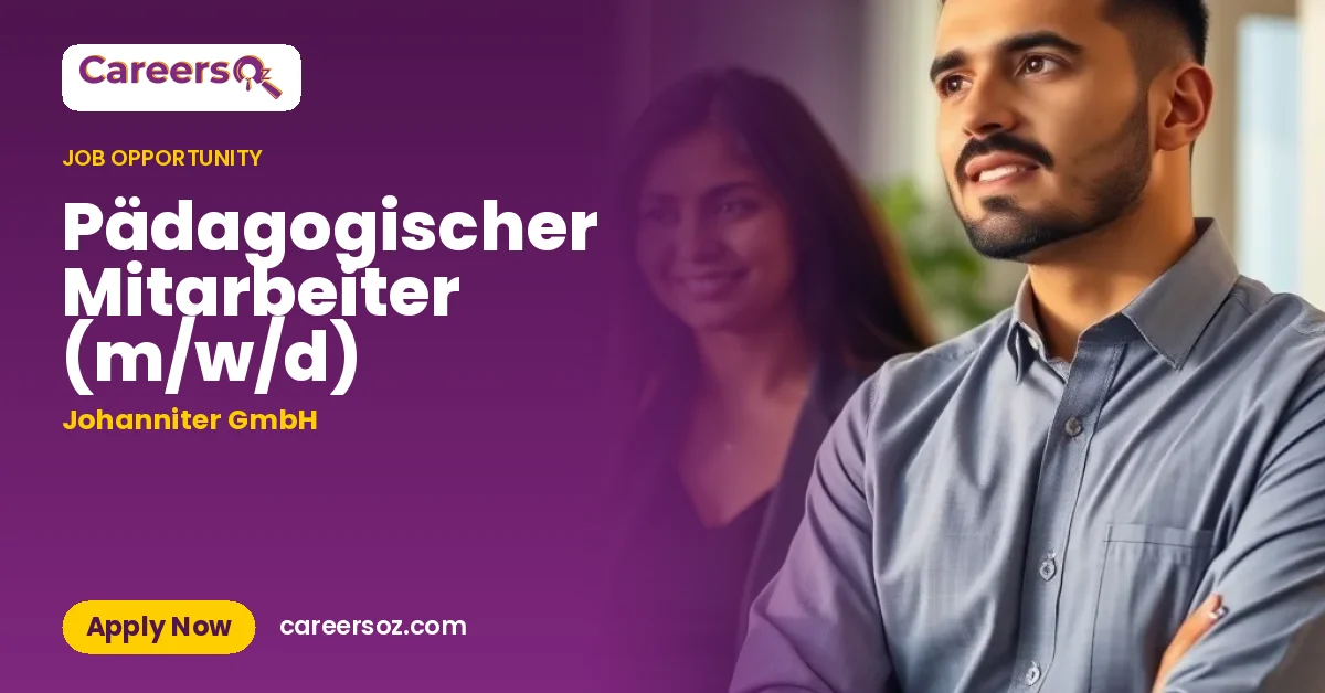 Pädagogischer Mitarbeiter (m/w/d) – Johanniter GmbH