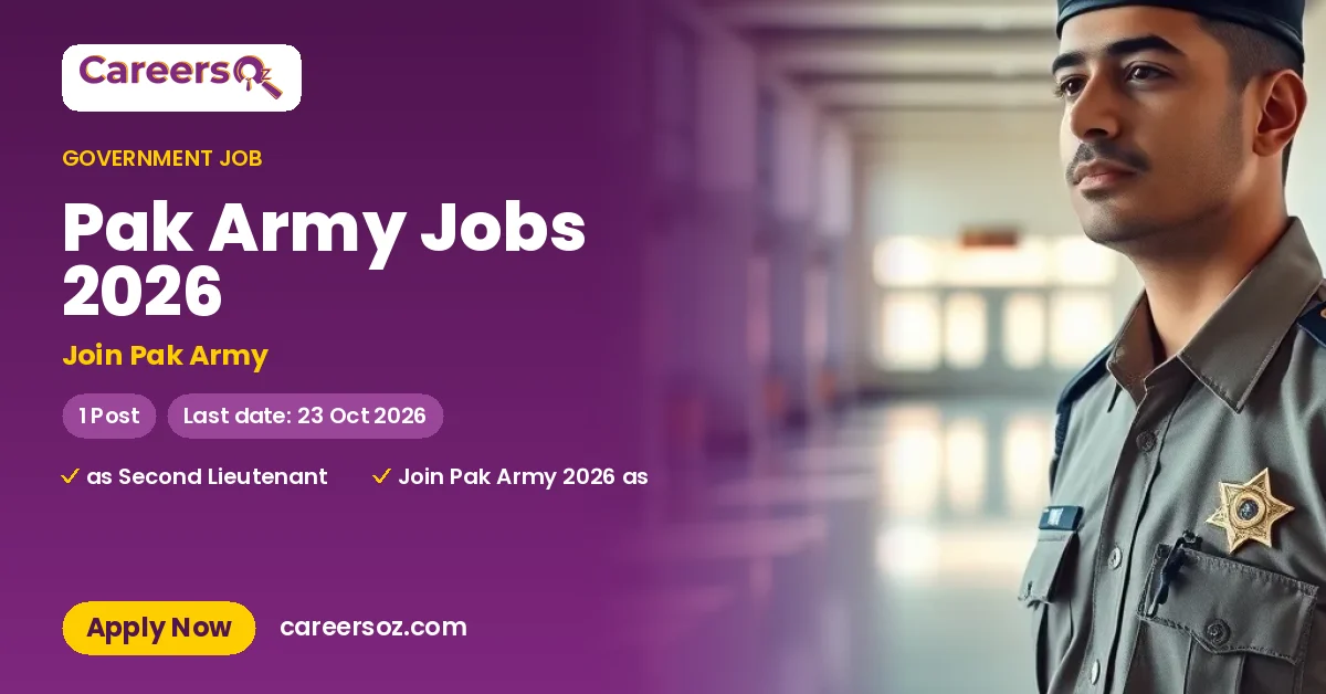 Pak Army Jobs 2026 – Join Pak Army