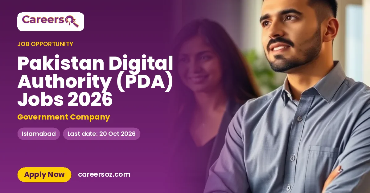 Pakistan Digital Authority (PDA) Jobs 2026 – Government Company